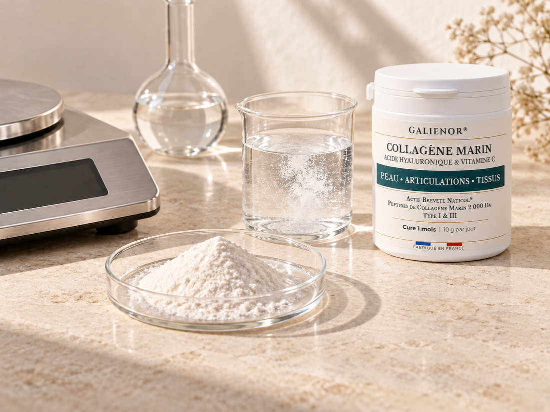 Collagène marin hydrolysé : peptides, poids moléculaire et dose, que faut-il regarder ?